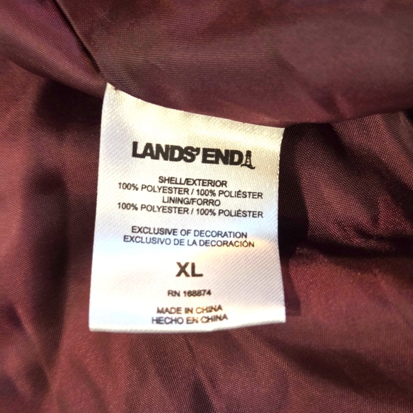 Lands' End Ladies' 3-in-1 Systems Jacket Burgundy Size XL NWT - Picture 11 of 15